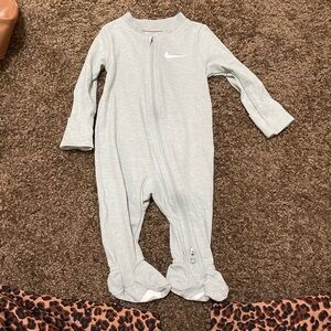 Nike Sage Green Kids Footie One Piece